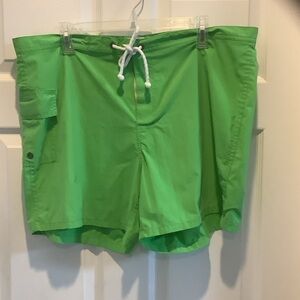 J. Crew Bright‎ Green swim trunks